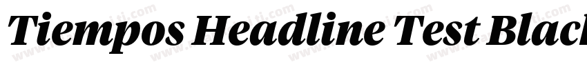 Tiempos Headline Test Black字体转换